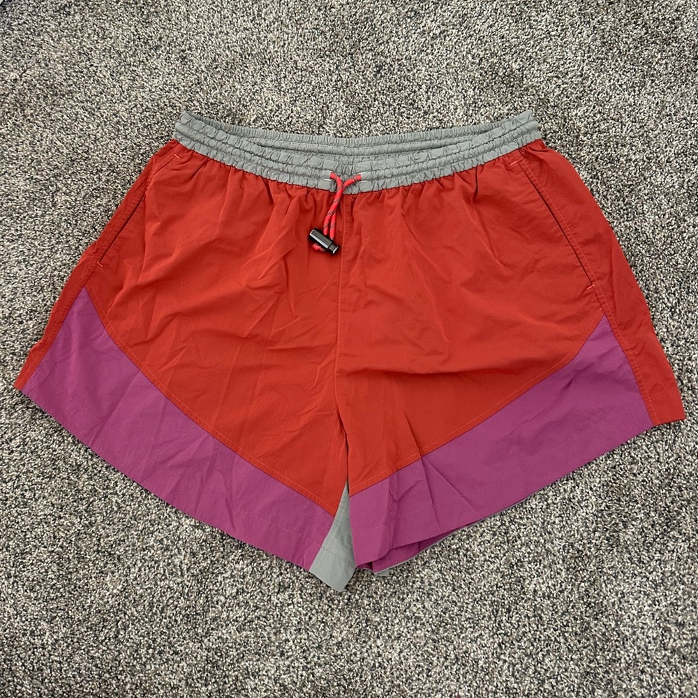 Lululemon Orange and Pink Athletic Shorts